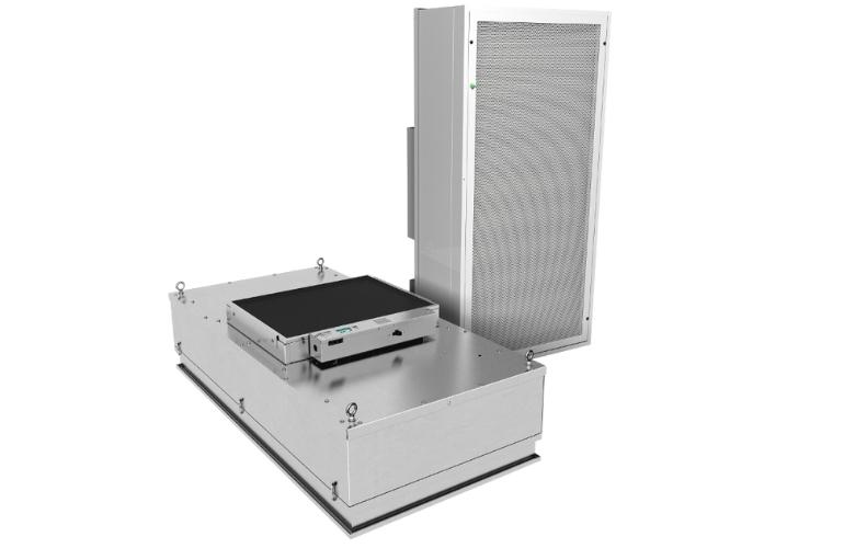 Unidad de filtro de ventilador de motor conmutado electrónicamente